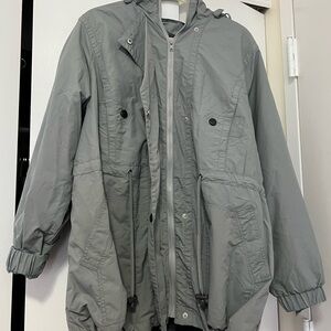 NEVER WORN Woman Within Women's Plus Size Fleece-Lined Taslon Anorak